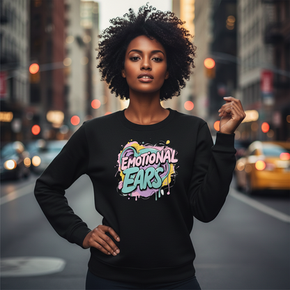 Emotional Ears (Paint) | Unisex Heavy Blend™ Crewneck Sweatshirt