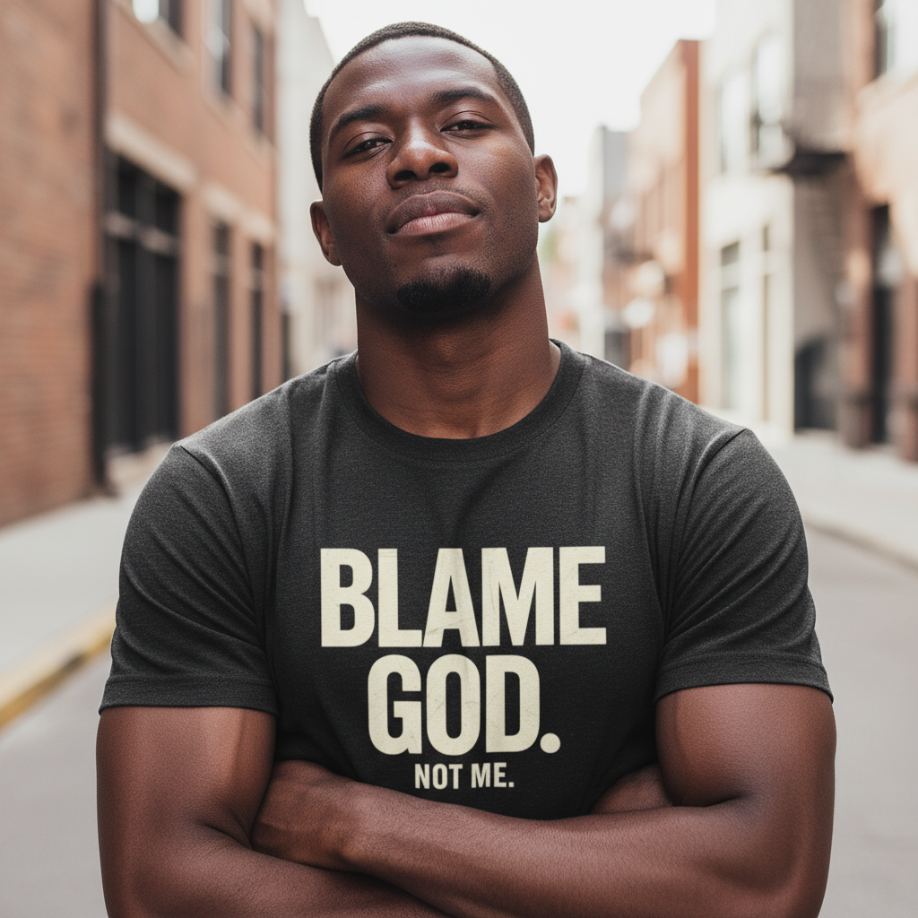 Blame God (Not Me) | Unisex Jersey Short Sleeve Tee