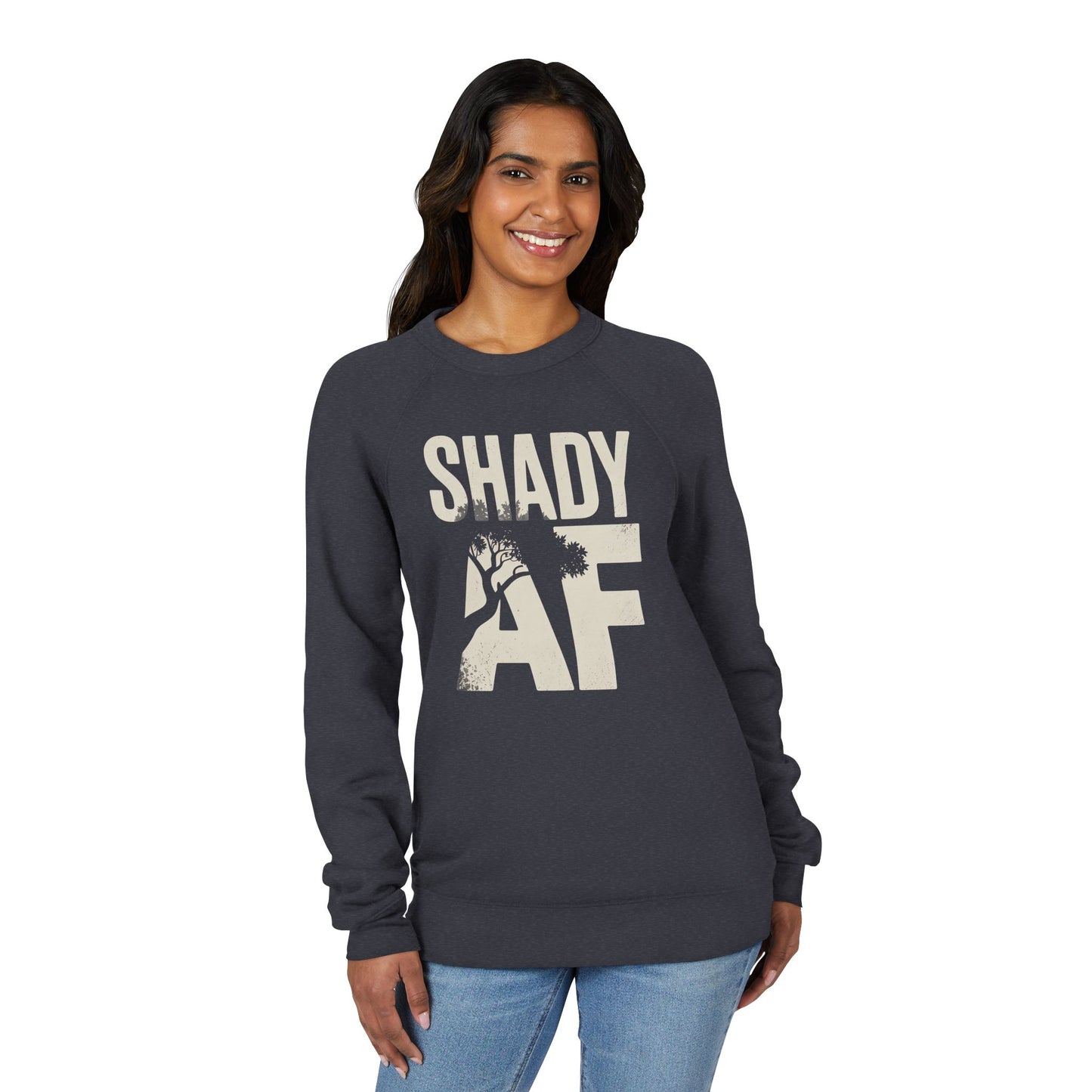 Shady AF | Unisex Sponge Fleece Raglan Sweatshirt