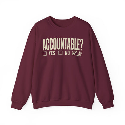 Accountable AF | Unisex Heavy Blend™ Crewneck Sweatshirt