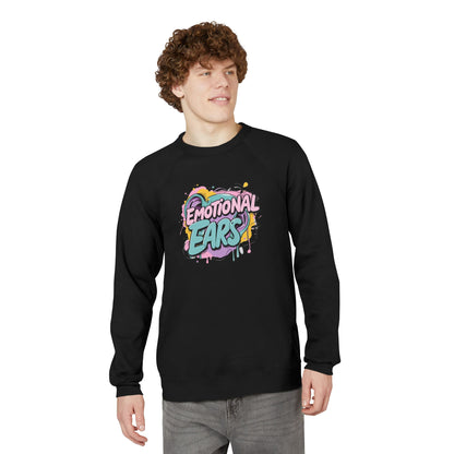 Emotional Ears (Paint) | Unisex Sponge Fleece Raglan Sweatshirt