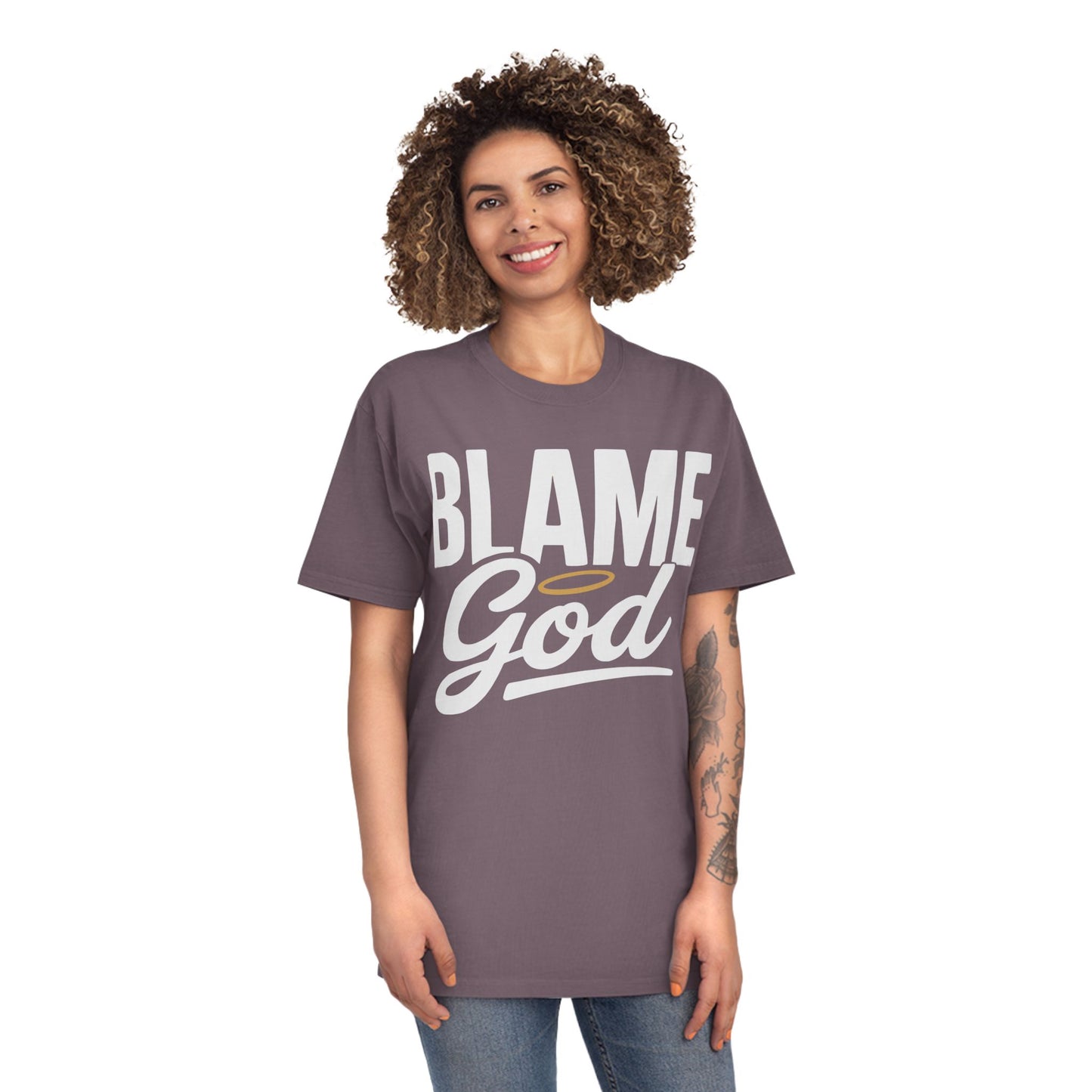 Blame God (Halo) | Unisex Faded Shirt