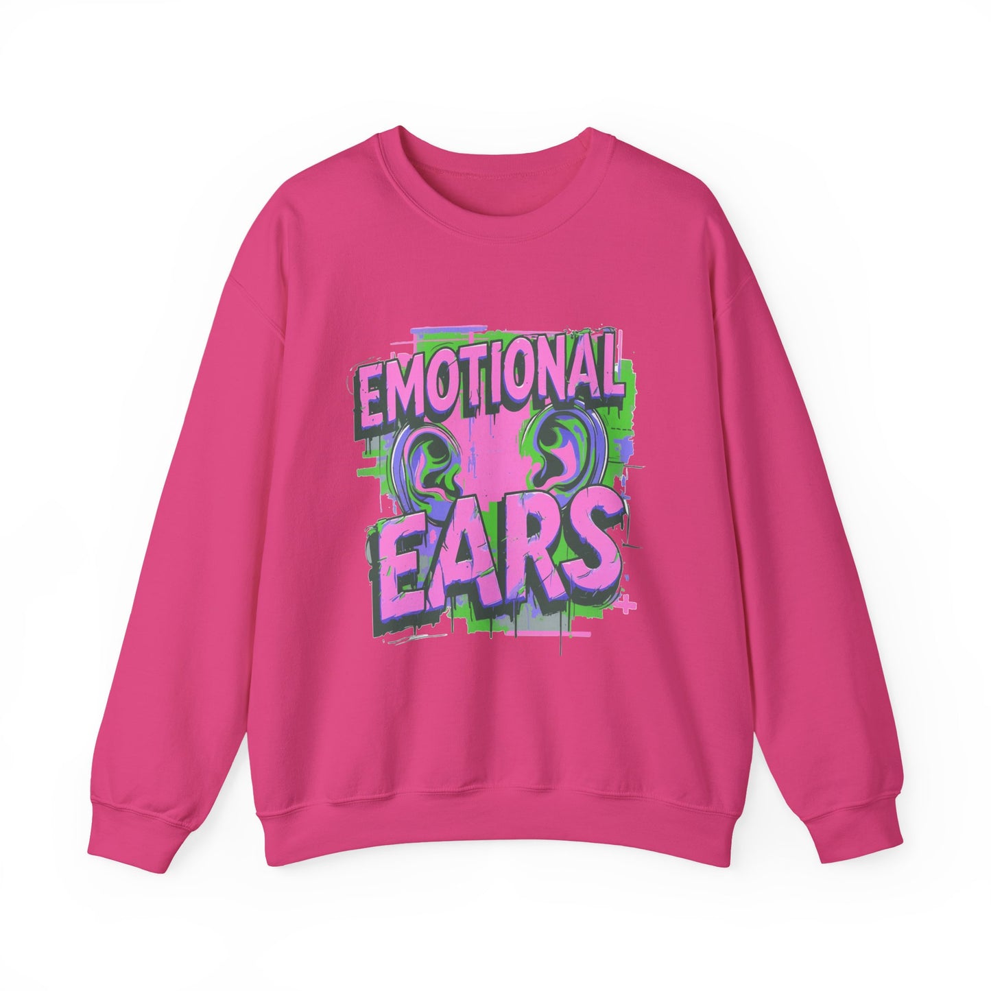 Emotional Ears (Splash) | Unisex Heavy Blend™ Crewneck Sweatshirt
