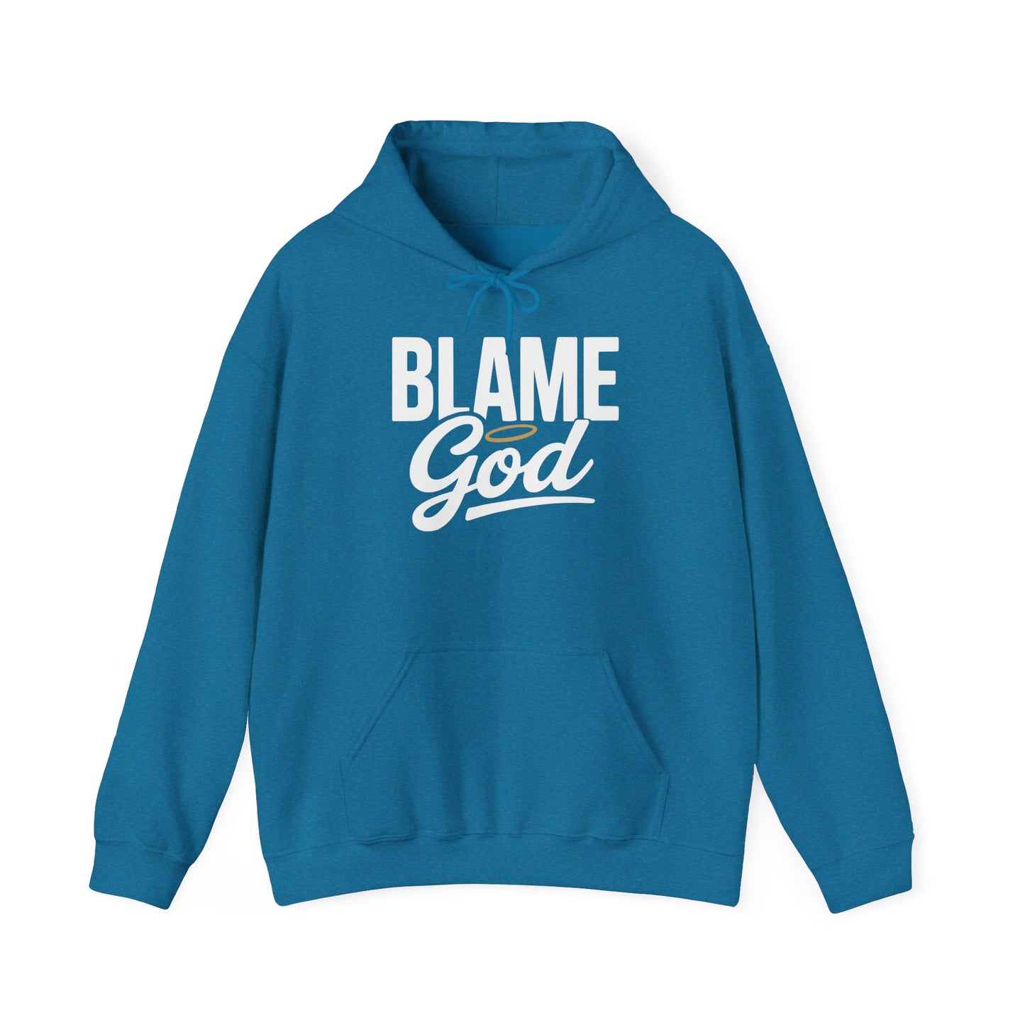 Blame God (Halo) | Unisex Heavy Blend™ Hooded Sweatshirt