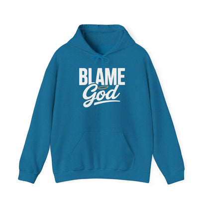 Blame God (Halo) | Unisex Heavy Blend™ Hooded Sweatshirt