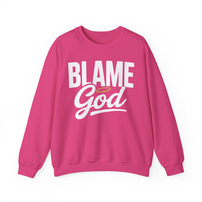 Blame God (Halo) | Unisex Heavy Blend™ Crewneck Sweatshirt