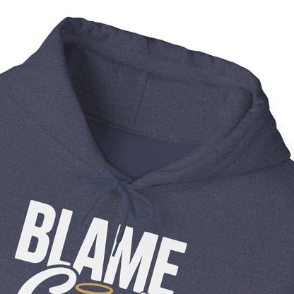 Blame God (Halo) | Unisex Heavy Blend™ Hooded Sweatshirt