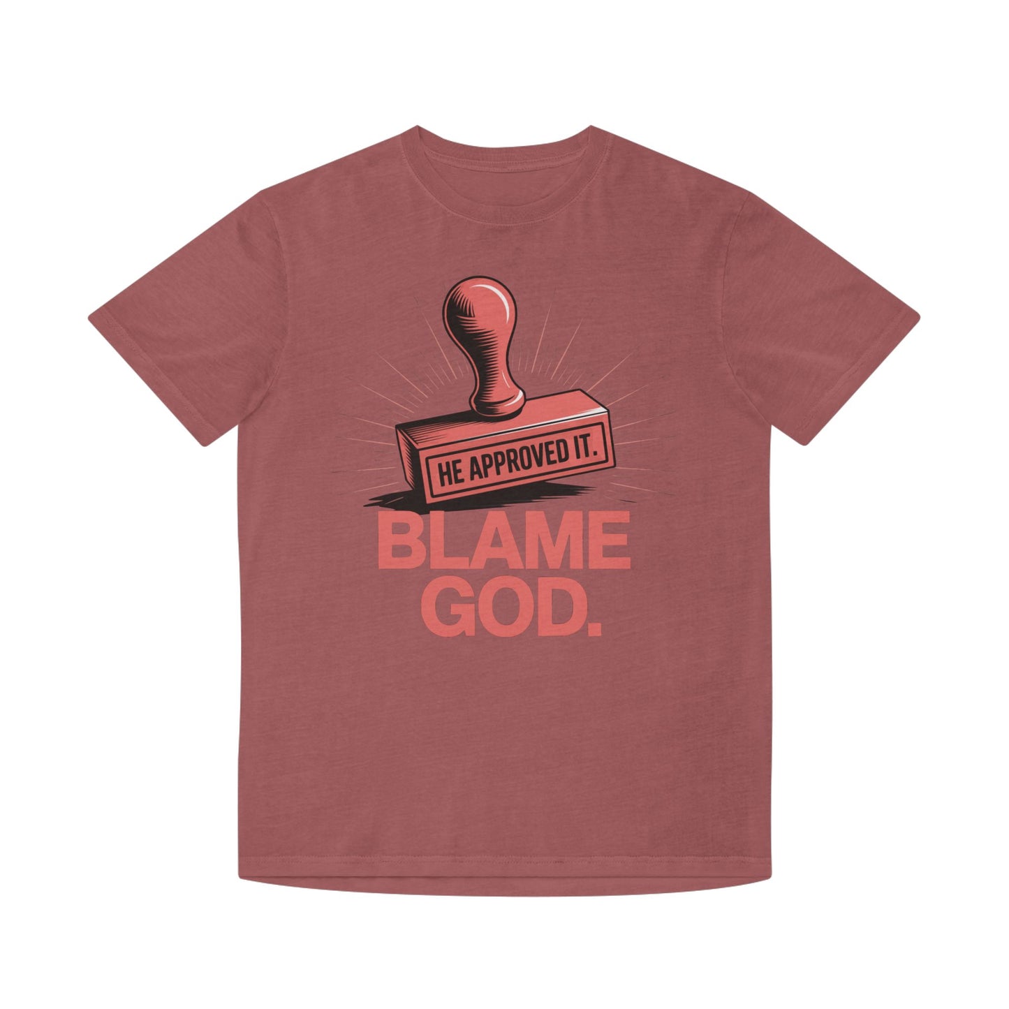 Blame God (Stamp) | Unisex Faded Shirt