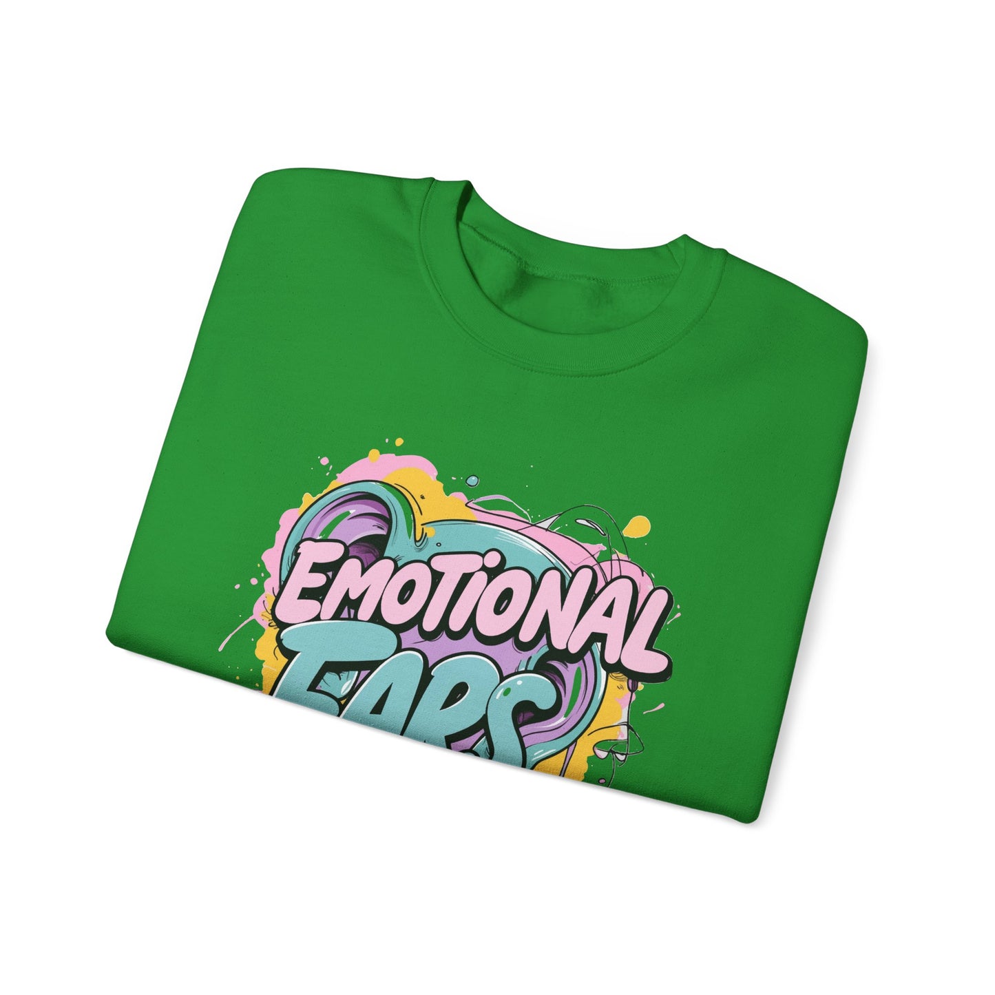 Emotional Ears (Paint) | Unisex Heavy Blend™ Crewneck Sweatshirt