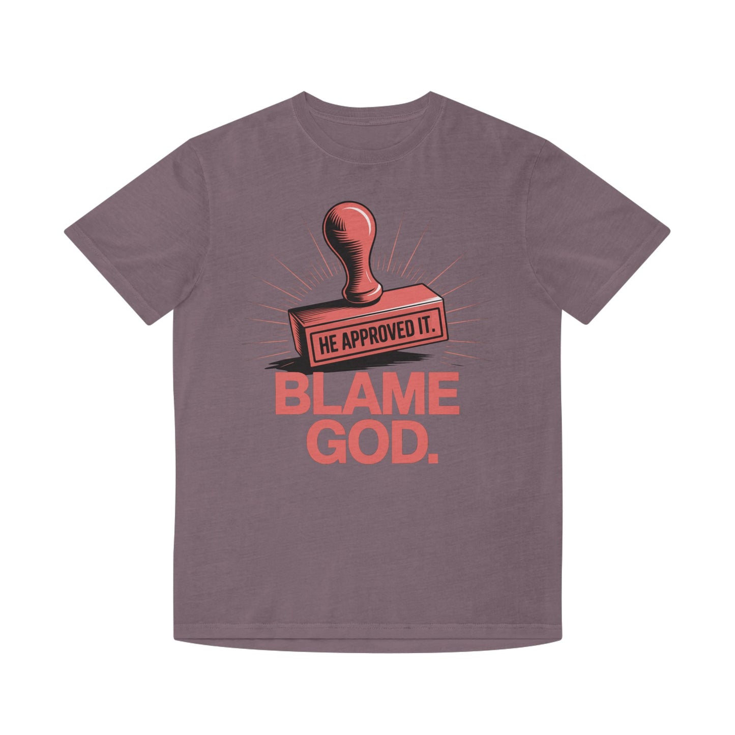 Blame God (Stamp) | Unisex Faded Shirt