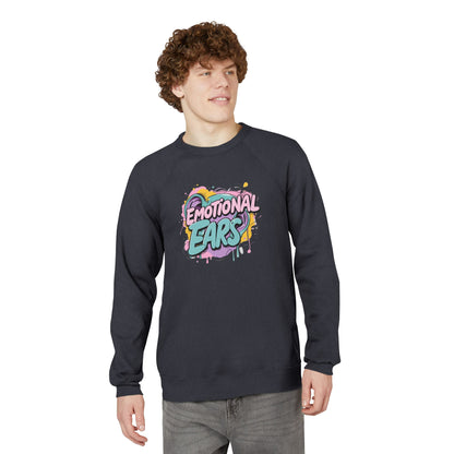 Emotional Ears (Paint) | Unisex Sponge Fleece Raglan Sweatshirt