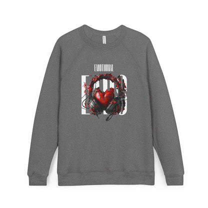 Emotional Ears (Goth) | Unisex Sponge Fleece Raglan Sweatshirt