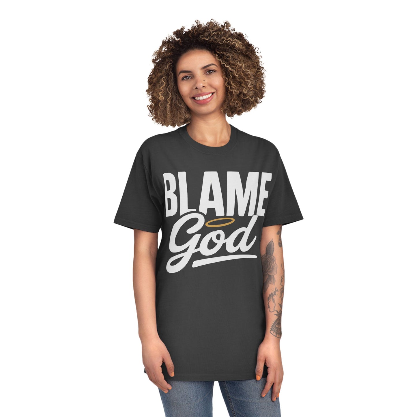 Blame God (Halo) | Unisex Faded Shirt