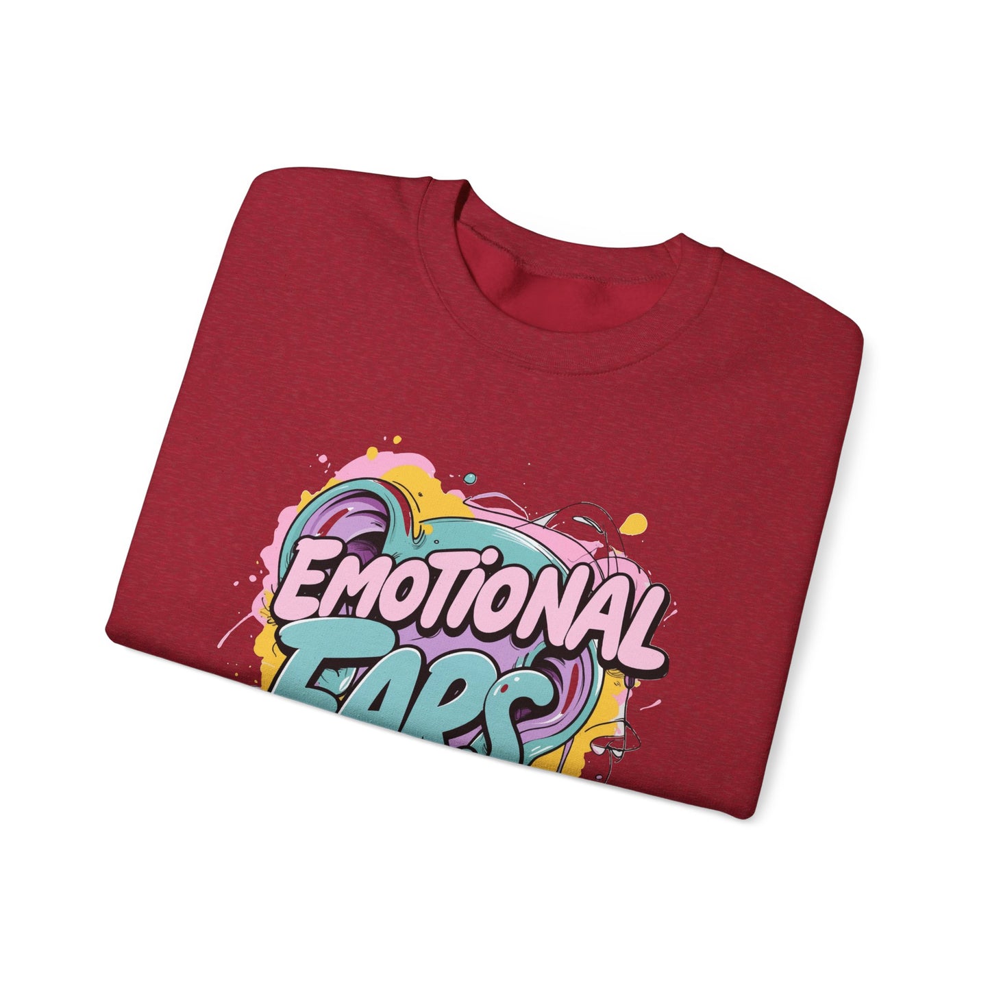 Emotional Ears (Paint) | Unisex Heavy Blend™ Crewneck Sweatshirt