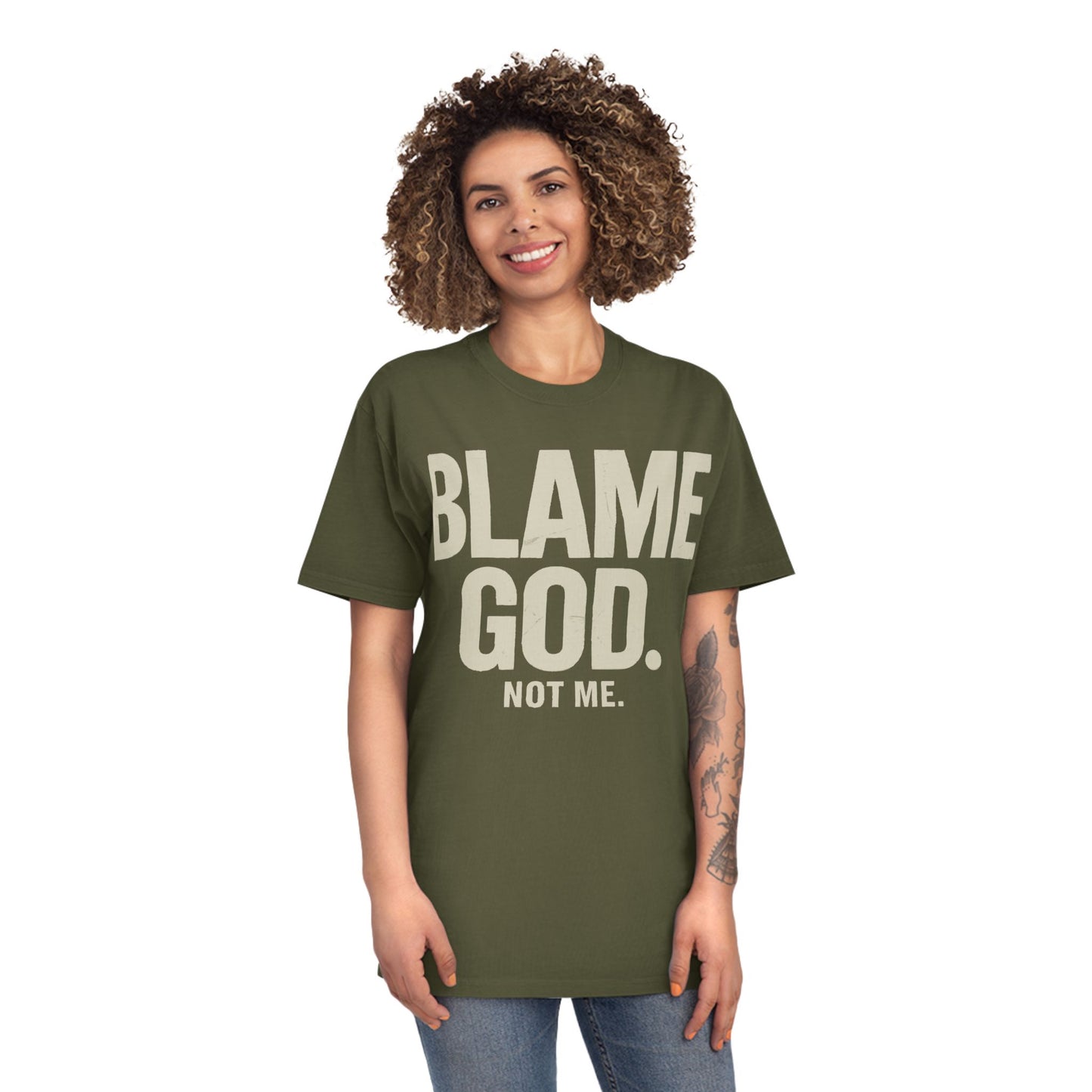 Blame God (Not Me) | Unisex Faded Shirt