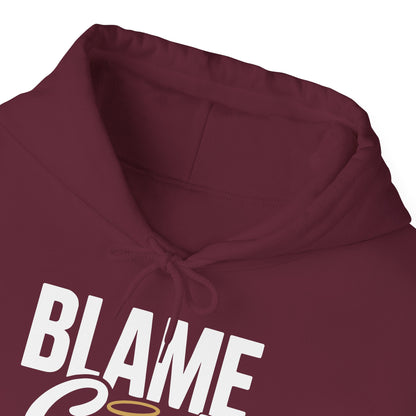 Blame God (Halo) | Unisex Heavy Blend™ Hooded Sweatshirt