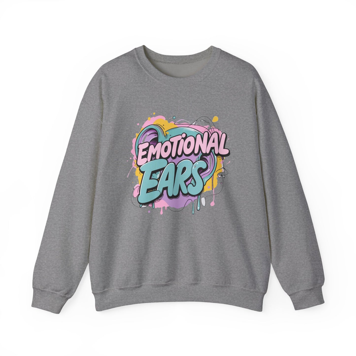 Emotional Ears (Paint) | Unisex Heavy Blend™ Crewneck Sweatshirt