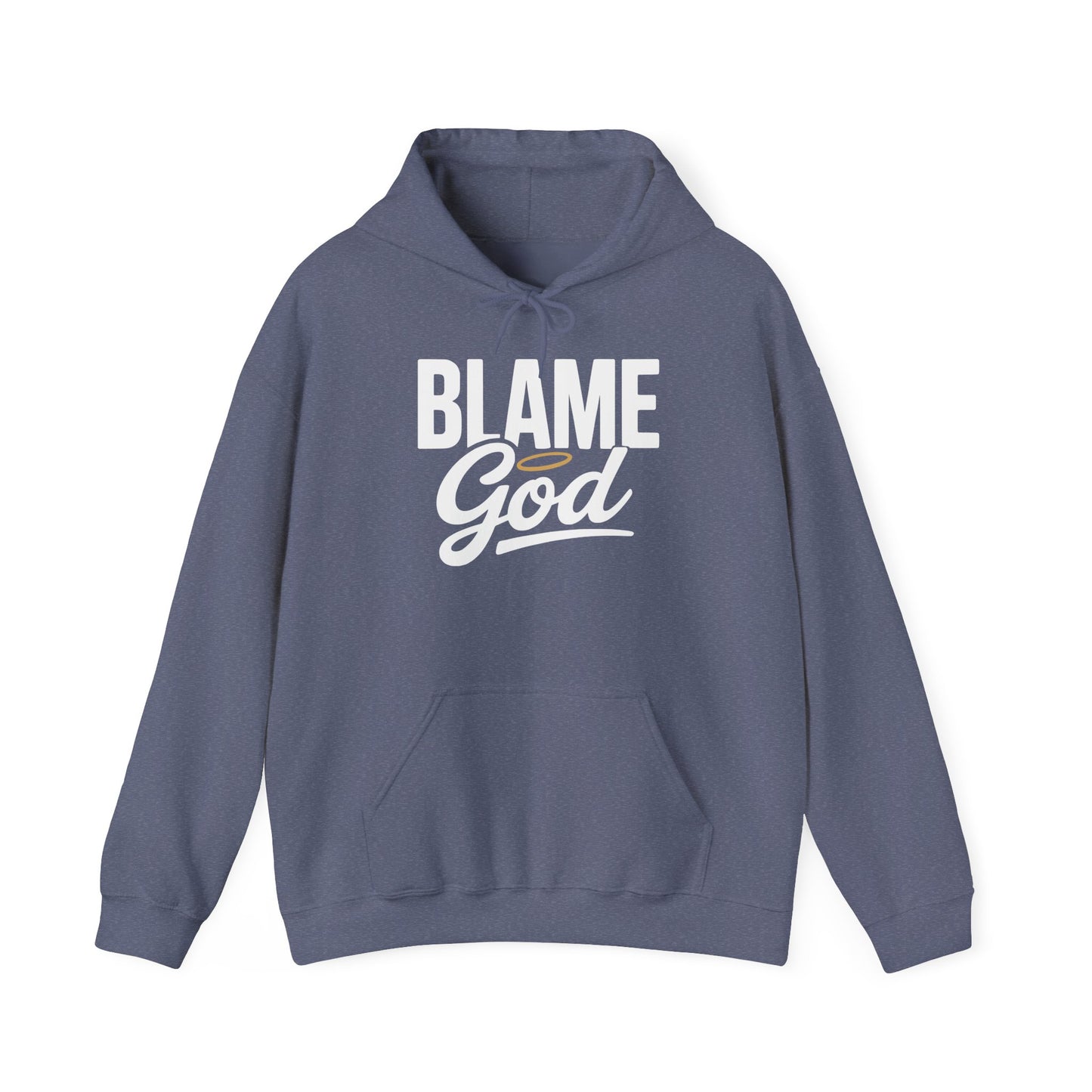 Blame God (Halo) | Unisex Heavy Blend™ Hooded Sweatshirt