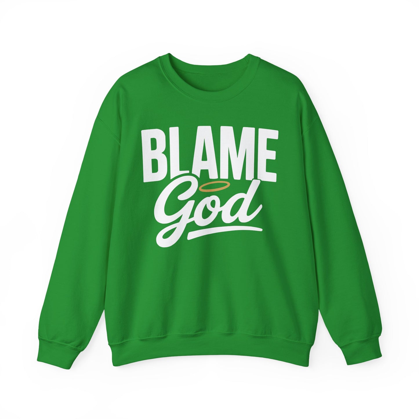 Blame God (Halo) | Unisex Heavy Blend™ Crewneck Sweatshirt