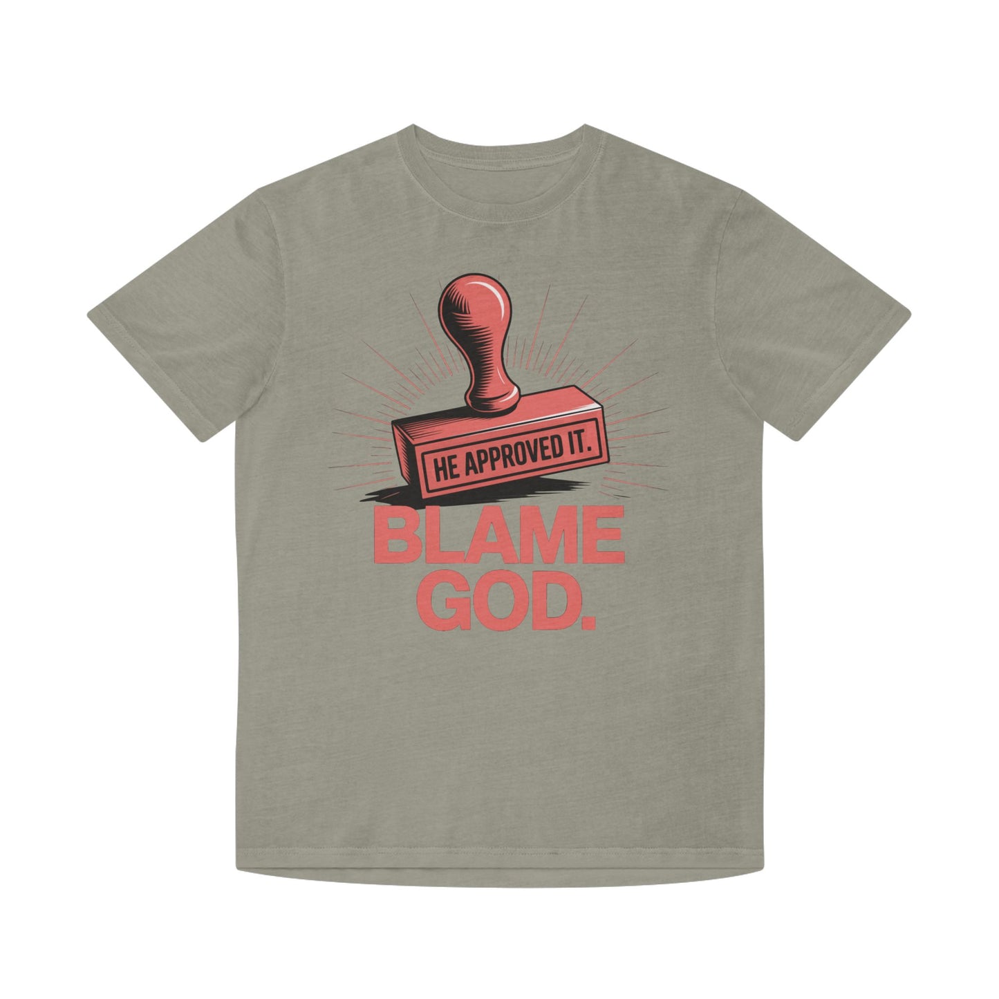 Blame God (Stamp) | Unisex Faded Shirt