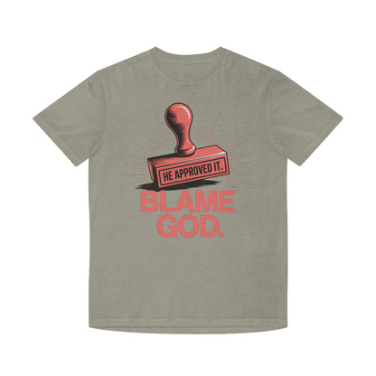 Blame God (Stamp) | Unisex Faded Shirt