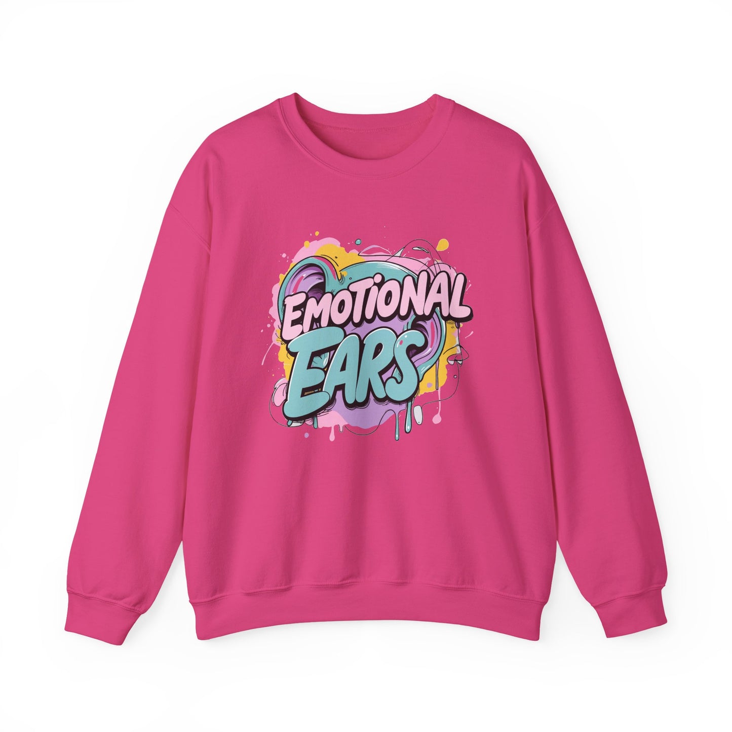 Emotional Ears (Paint) | Unisex Heavy Blend™ Crewneck Sweatshirt