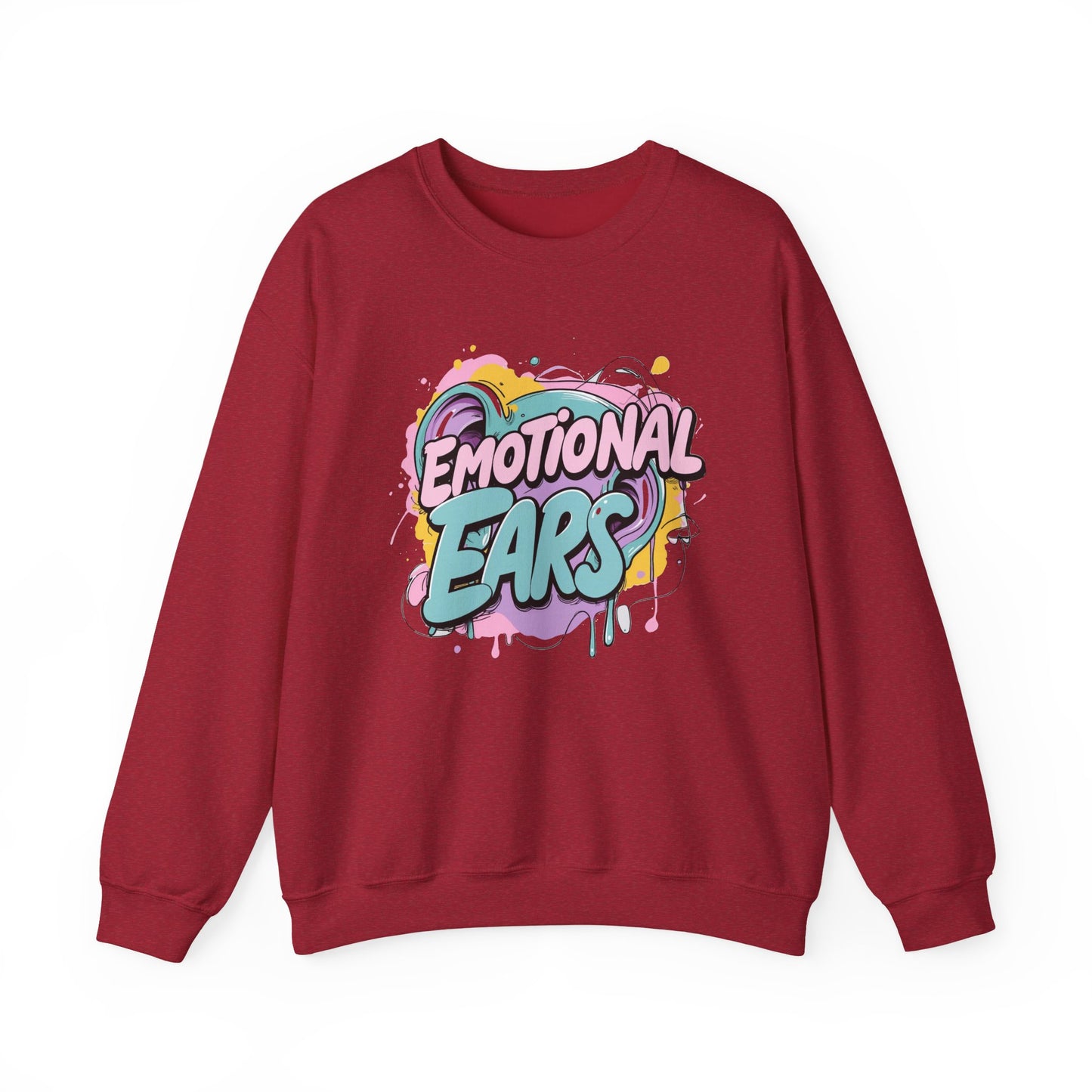 Emotional Ears (Paint) | Unisex Heavy Blend™ Crewneck Sweatshirt