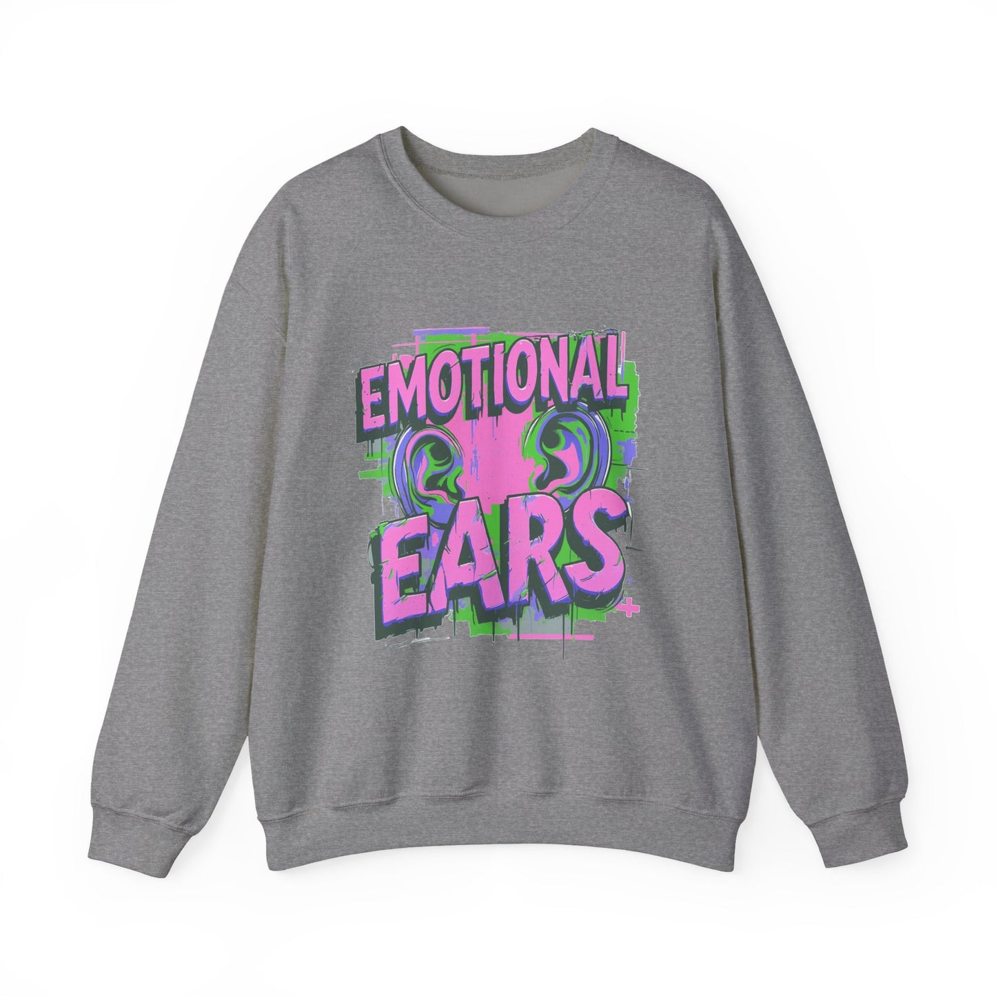 Emotional Ears (Splash) | Unisex Heavy Blend™ Crewneck Sweatshirt