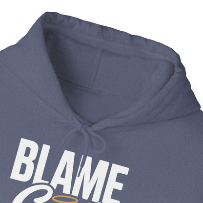 Blame God (Halo) | Unisex Heavy Blend™ Hooded Sweatshirt