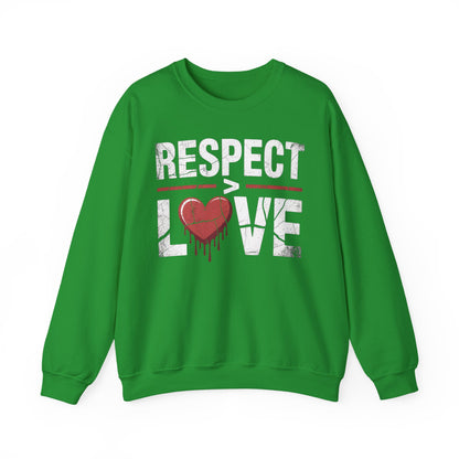 Respect > Love | Unisex Heavy Blend™ Crewneck Sweatshirt
