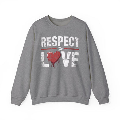 Respect > Love | Unisex Heavy Blend™ Crewneck Sweatshirt