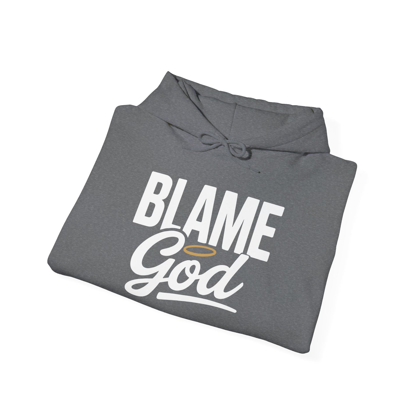 Blame God (Halo) | Unisex Heavy Blend™ Hooded Sweatshirt