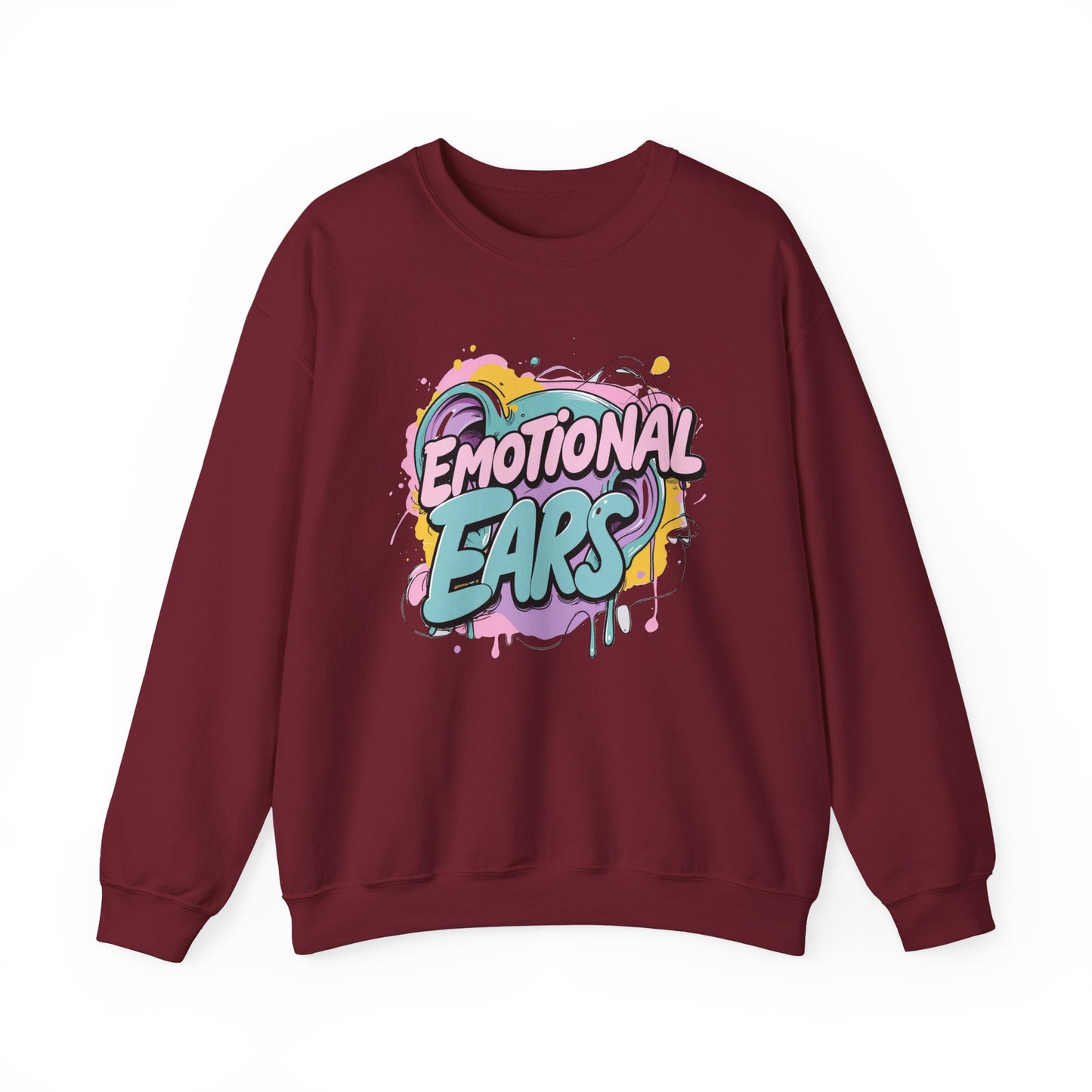Emotional Ears (Paint) | Unisex Heavy Blend™ Crewneck Sweatshirt