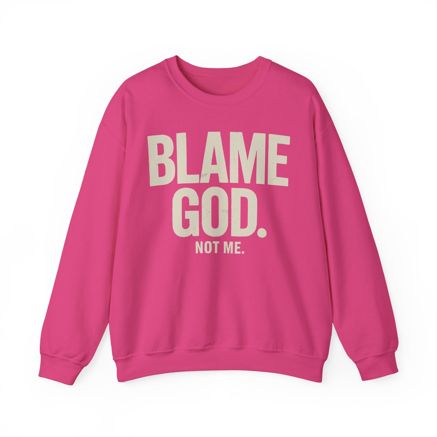 Blame God (Not Me) | Unisex Heavy Blend™ Crewneck Sweatshirt