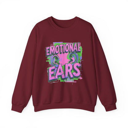 Emotional Ears (Splash) | Unisex Heavy Blend™ Crewneck Sweatshirt