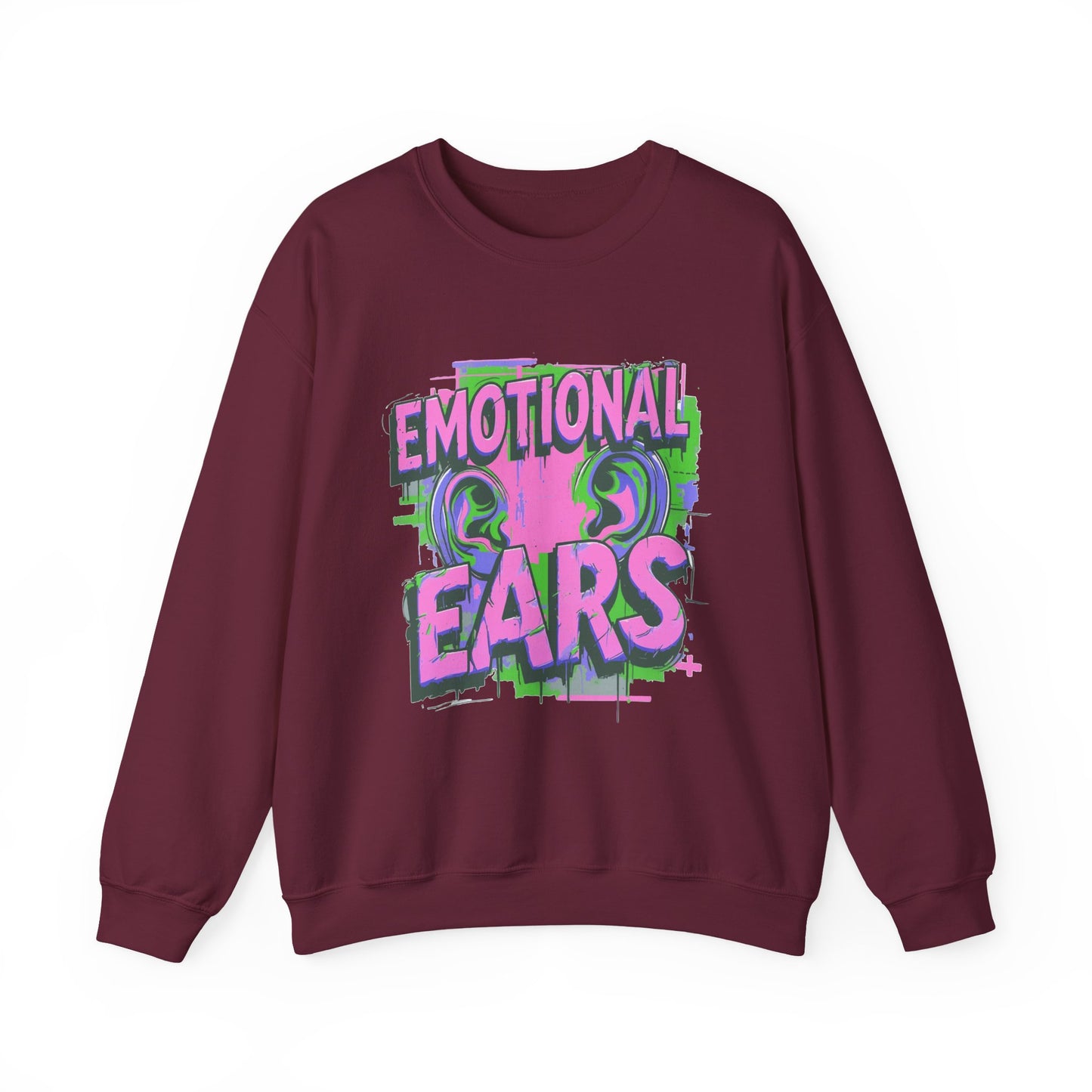Emotional Ears (Splash) | Unisex Heavy Blend™ Crewneck Sweatshirt