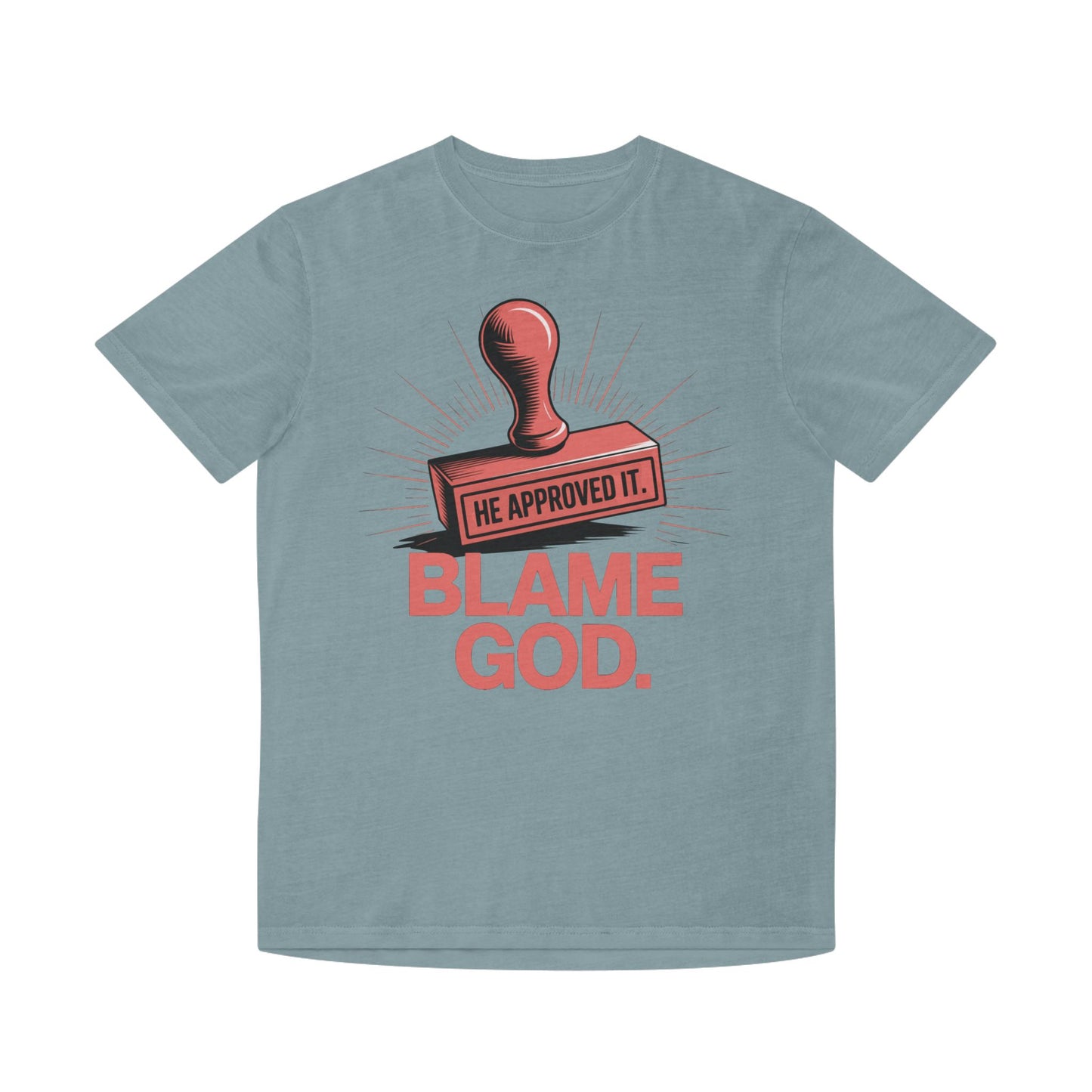 Blame God (Stamp) | Unisex Faded Shirt