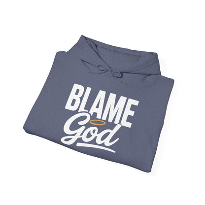 Blame God (Halo) | Unisex Heavy Blend™ Hooded Sweatshirt
