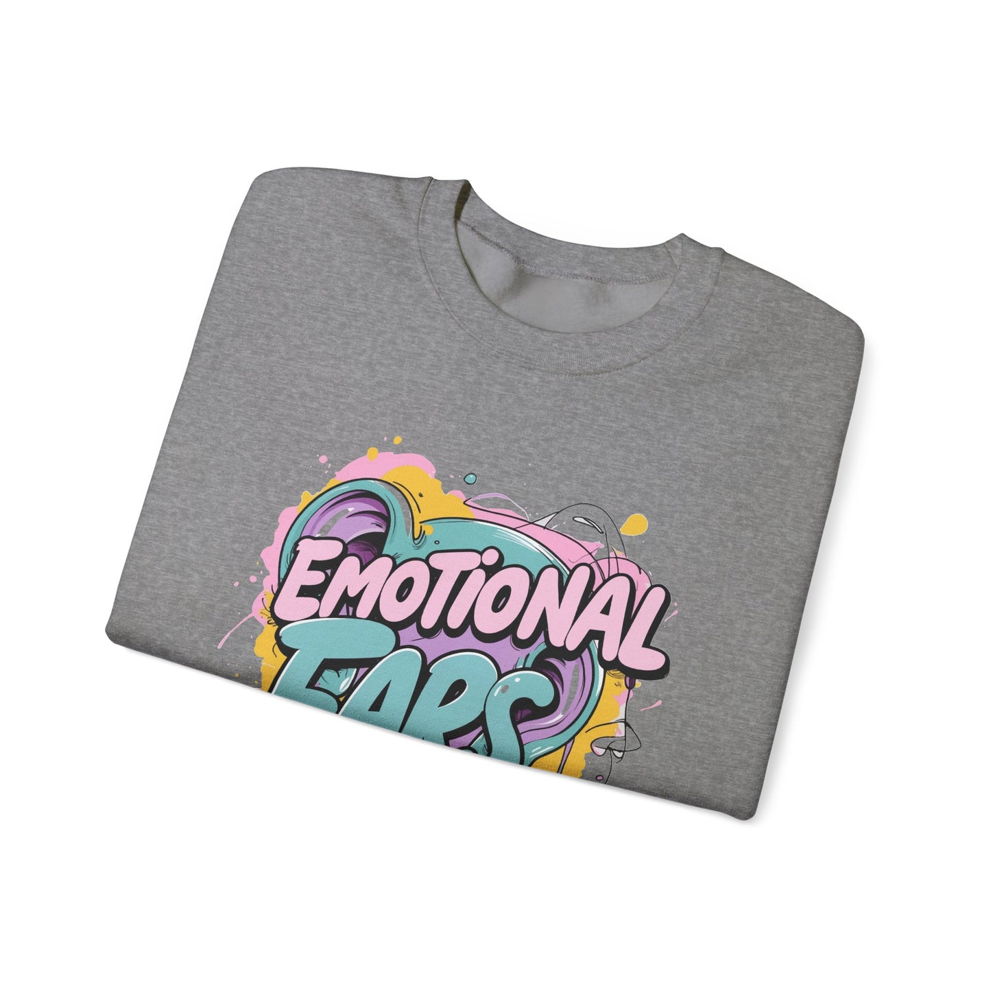 Emotional Ears (Paint) | Unisex Heavy Blend™ Crewneck Sweatshirt