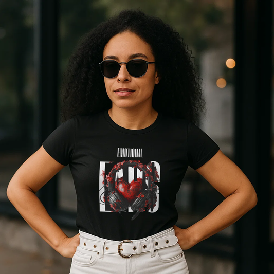 Emotional Ears (Goth) | Unisex Short Sleeve Tee